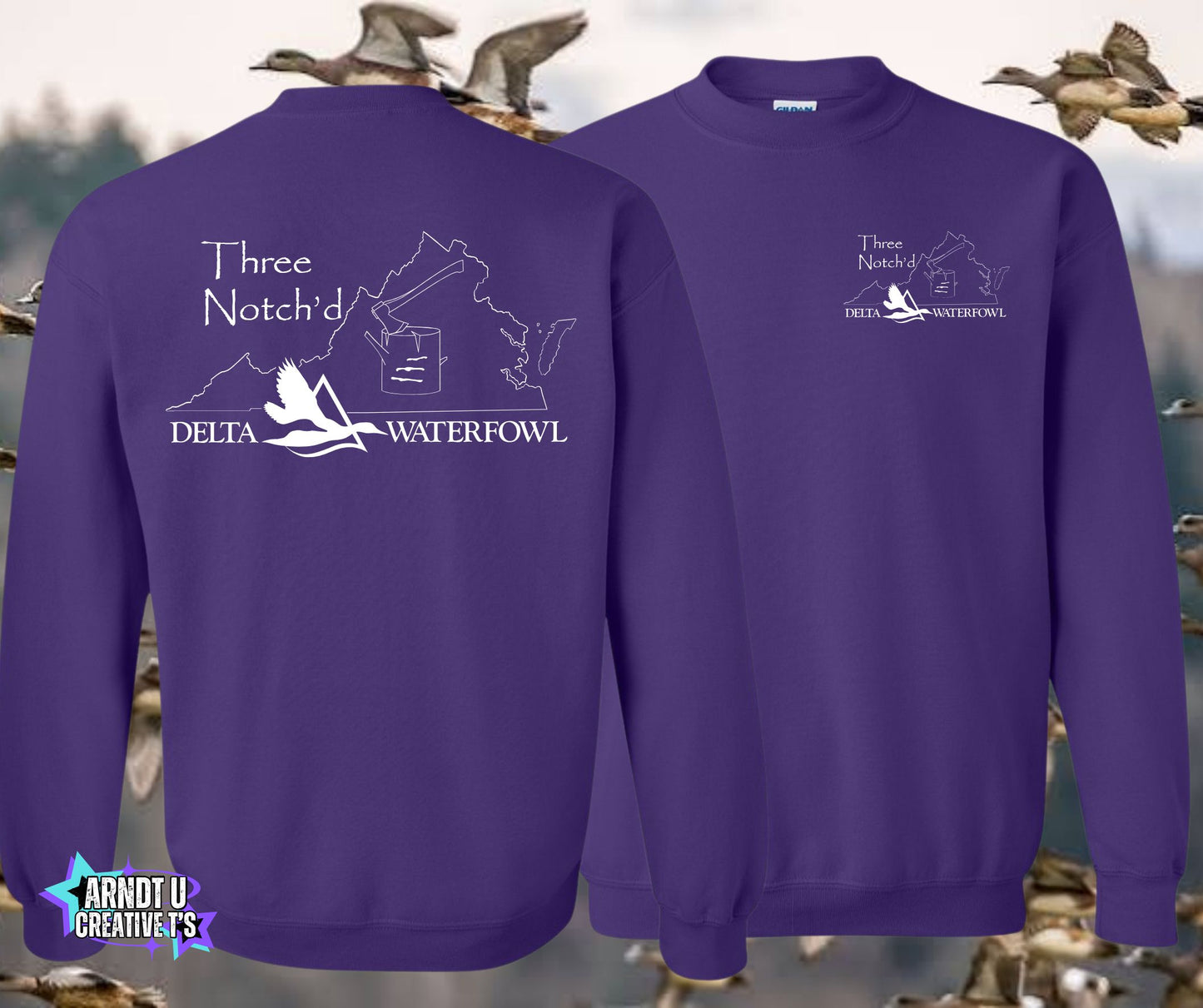 Three Notch'd Crewneck Sweatshirts
