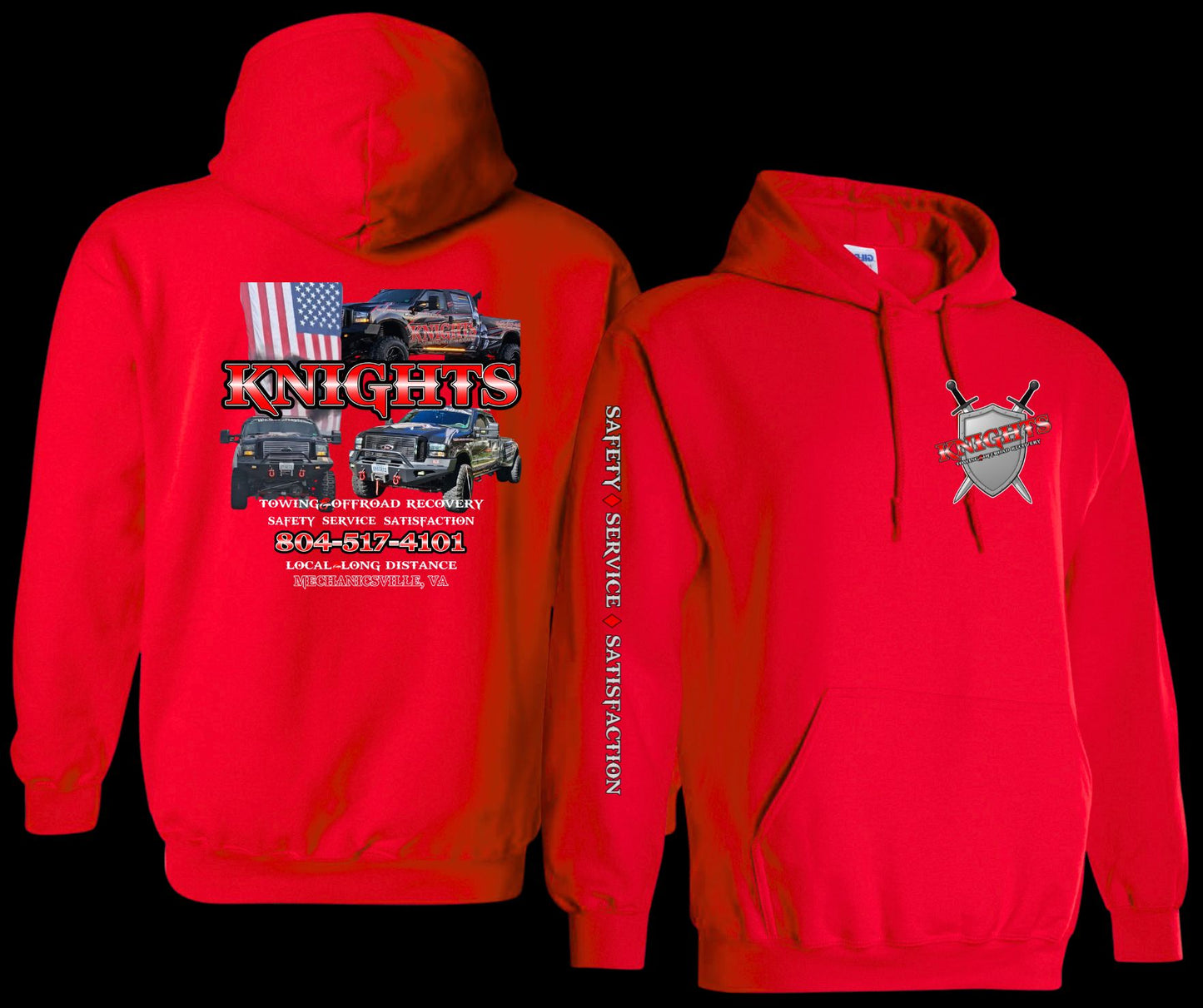 Youth Knights Towing Hoodie Sweatshirt