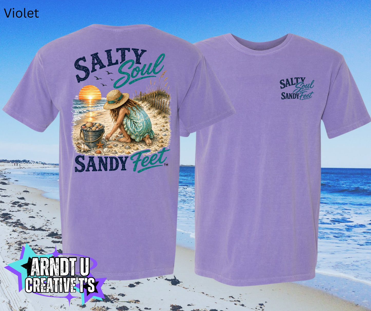 Salty Soul Sandy Feet Collecting Shells