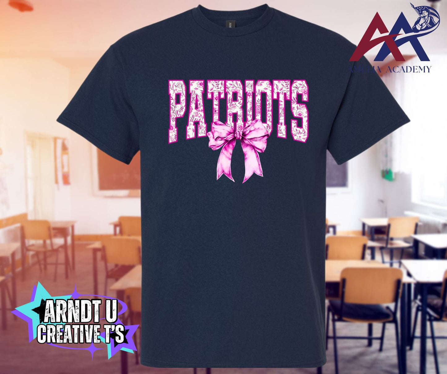 Youth Patriots Pink Bow