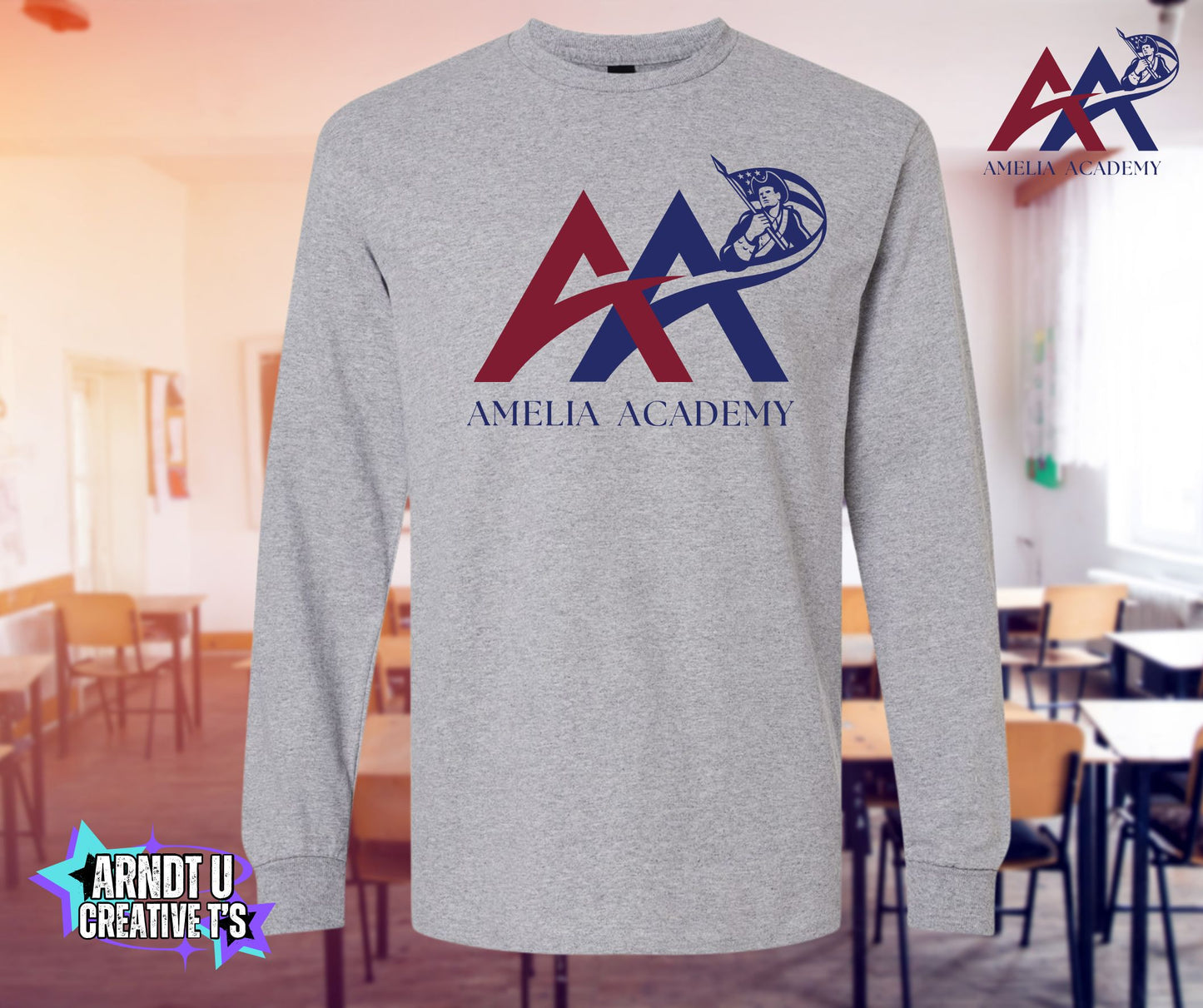 Amelia Academy Front Logo