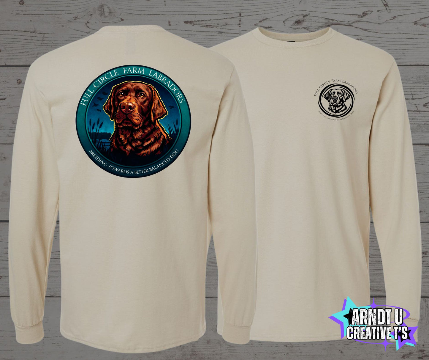 Full Circle Labradors Chocolate Lab Long Sleeve