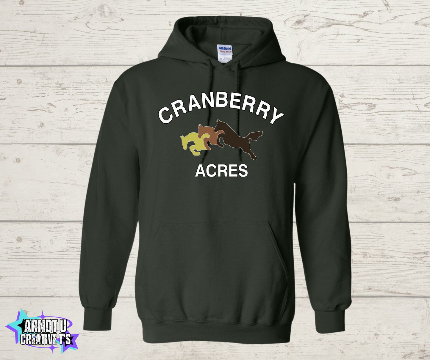 Cranberry Acres Gildan Hoodies Original Logo Front Only