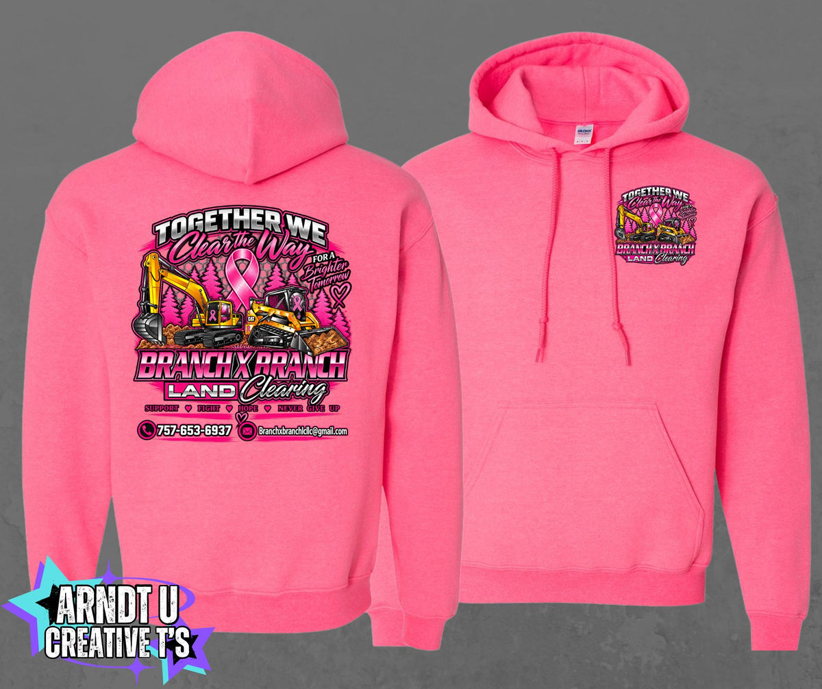 Breast Cancer Awareness BXB Land Clearing Hoodie