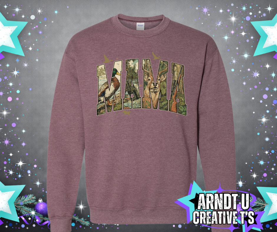 Animal Camo Mama Sweatshirts