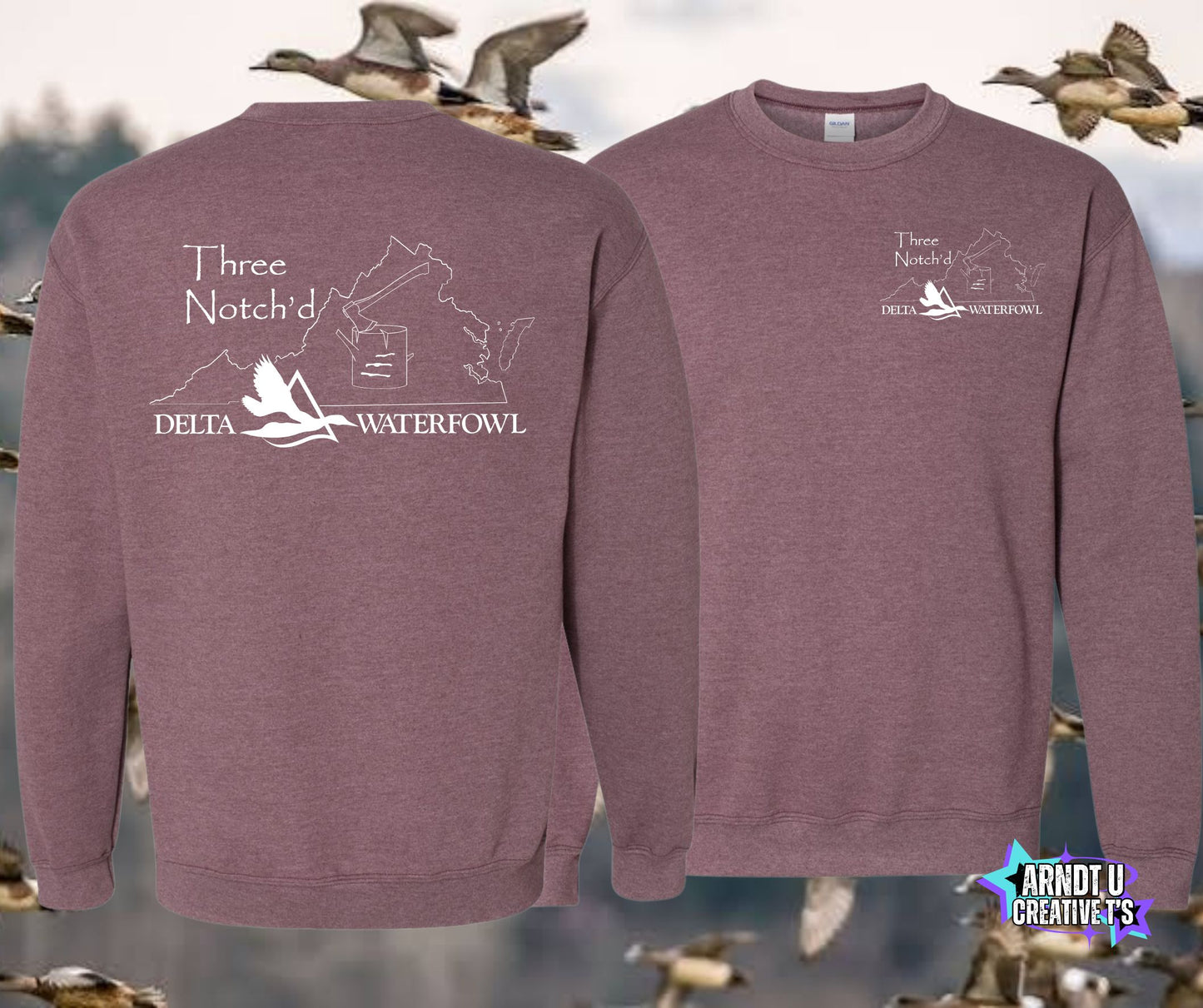 Three Notch'd Crewneck Sweatshirts
