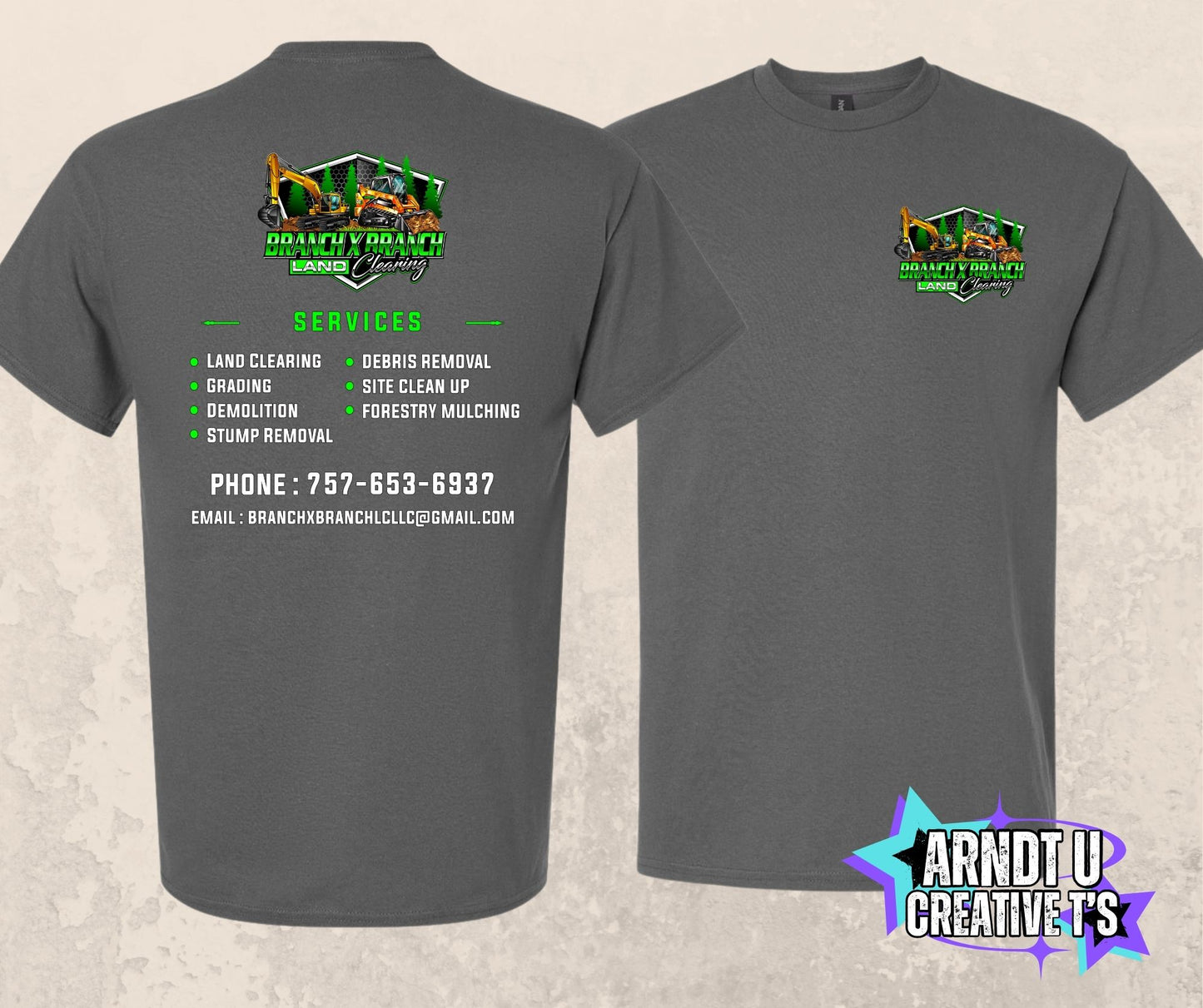 Branch X Branch Land Clearing Short Sleeve
