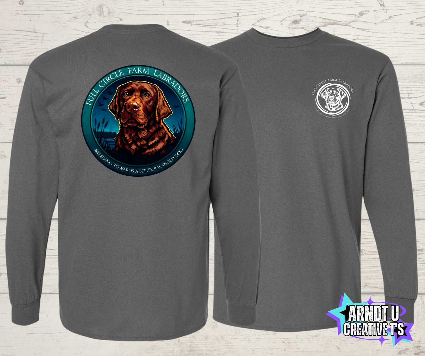 Full Circle Labradors Chocolate Lab Long Sleeve