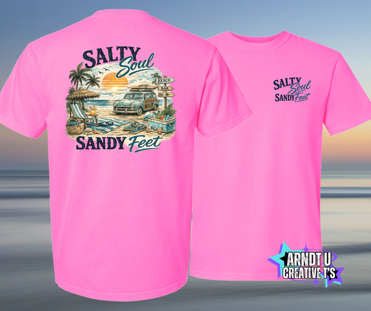 Salty Soul Sandy Feet Old School Beach Wagon