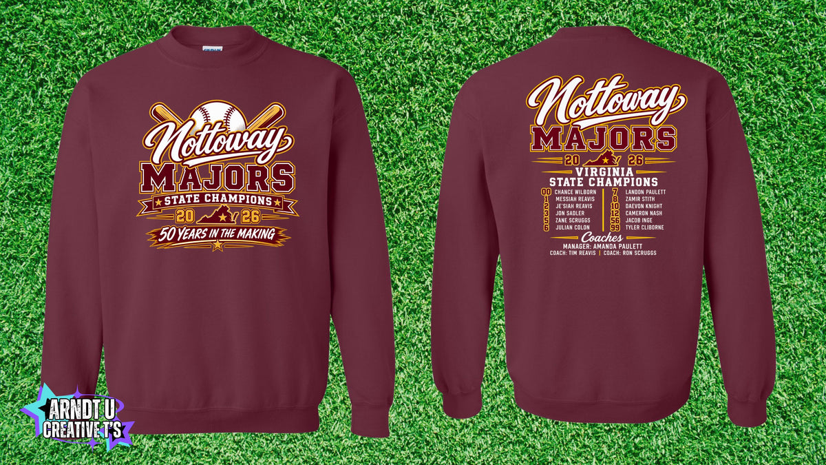 Nottoway Majors Gildan Crewneck Sweatshirt