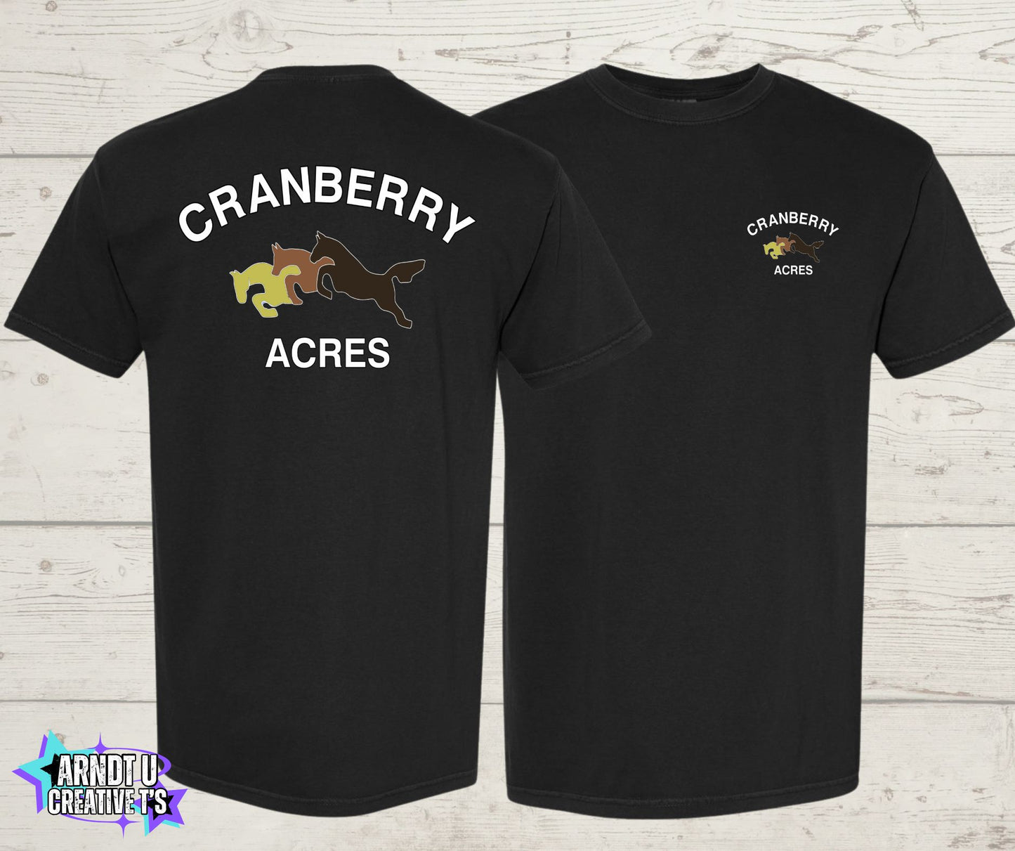 Cranberry Acres Short Sleeve Original Logo