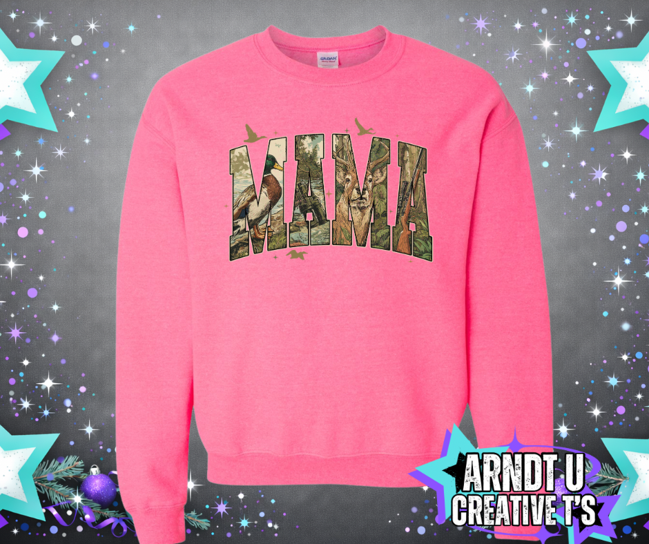 Animal Camo Mama Sweatshirts