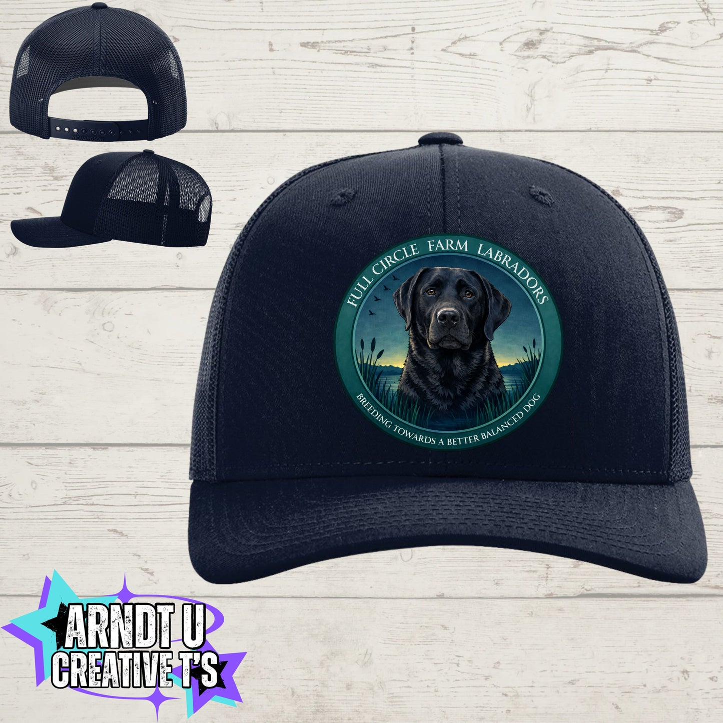 Full Circle Farm Labradors Richardson Trucker Hat -112