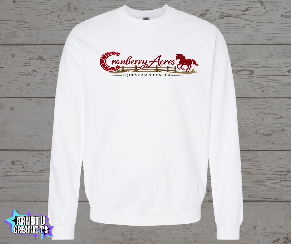 Cranberry Acres Crewneck Sweatshirt Horse