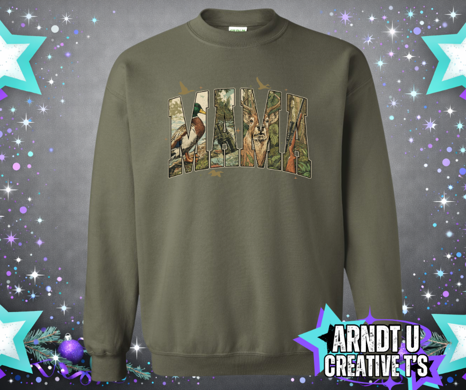 Animal Camo Mama Sweatshirts