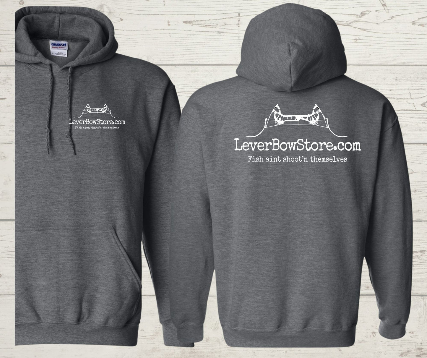 LeverBowStore.com Hoodies (White Logo)