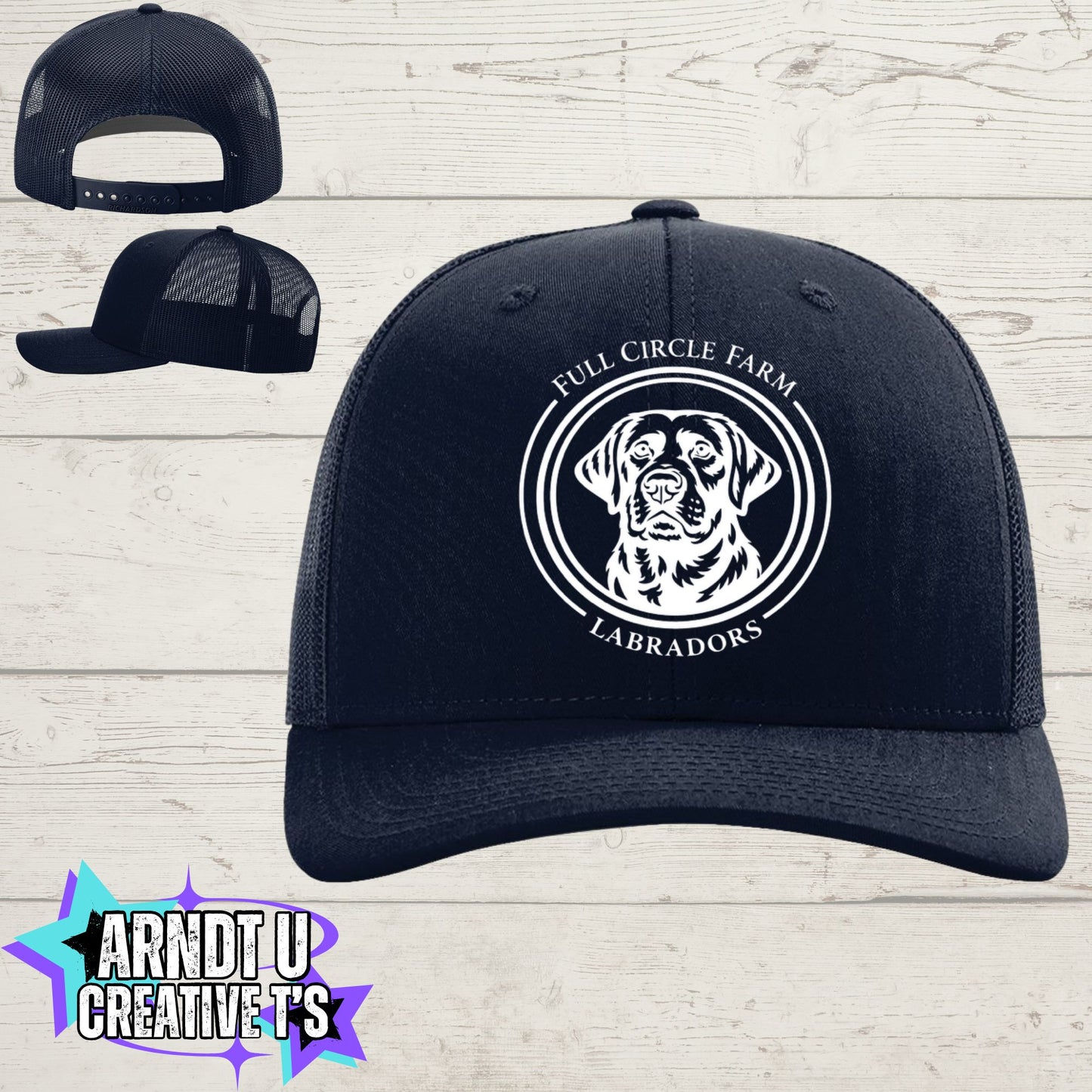 Full Circle Farm Labradors Richardson Trucker Hat -112
