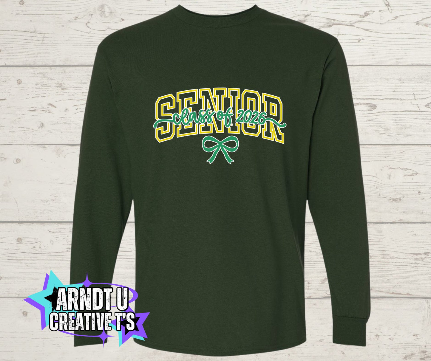 Senior 2026 with Green Bow