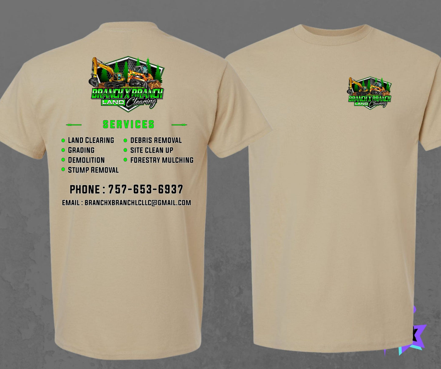 Branch X Branch Land Clearing Short Sleeve