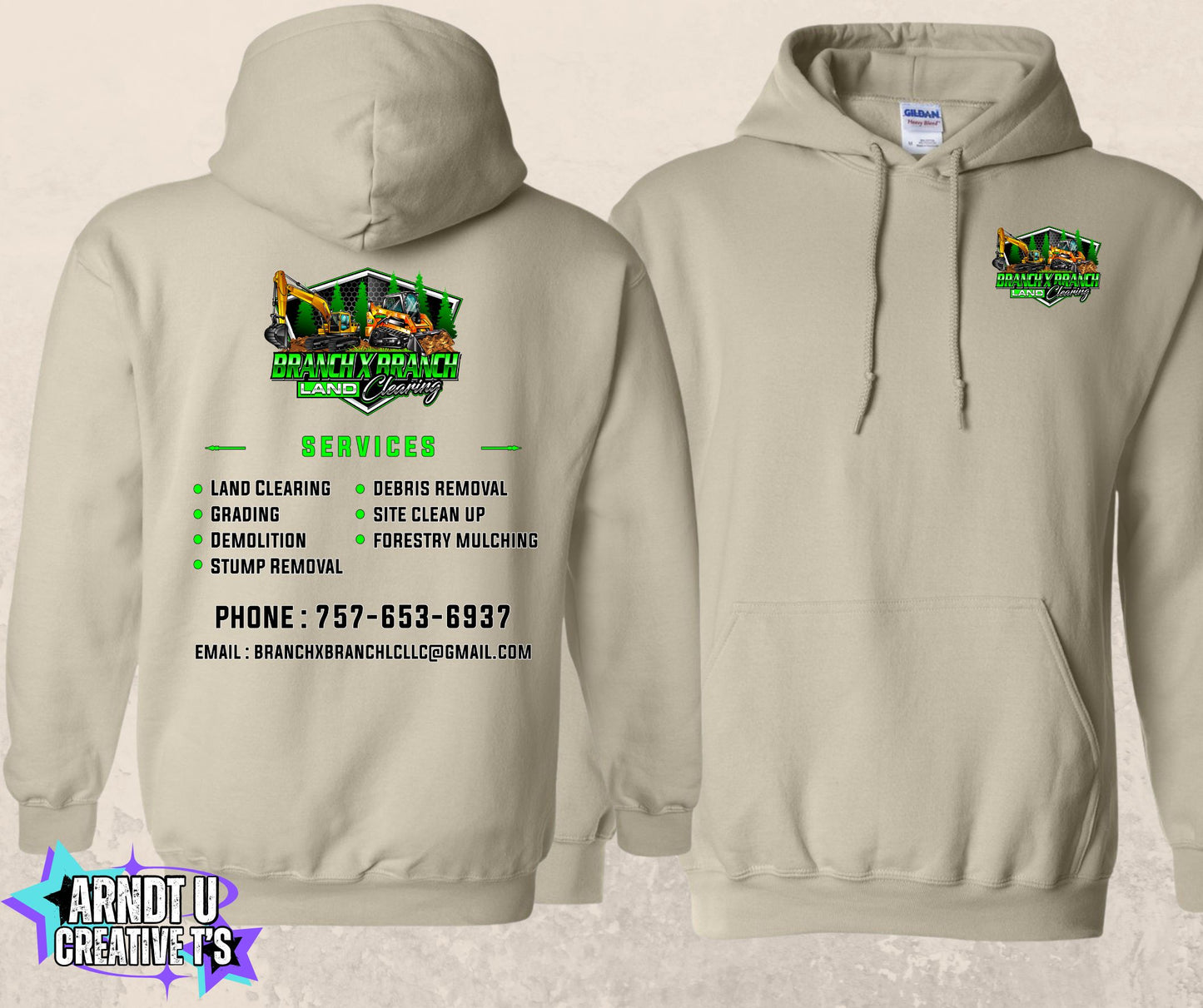 Branch X Branch Land Clearing Hoodie
