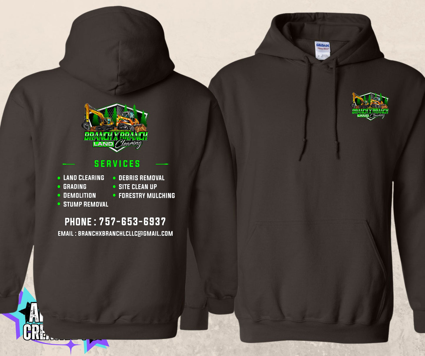 Branch X Branch Land Clearing Hoodie