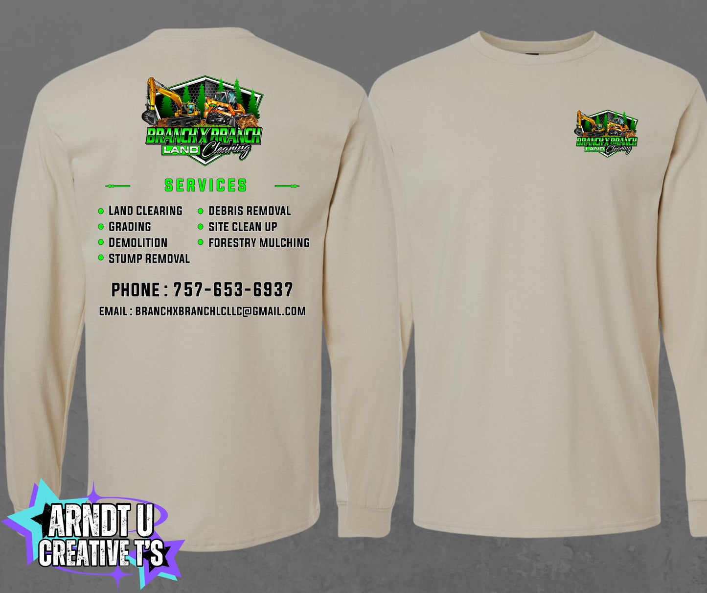 Branch X Branch Land Clearing Long Sleeve