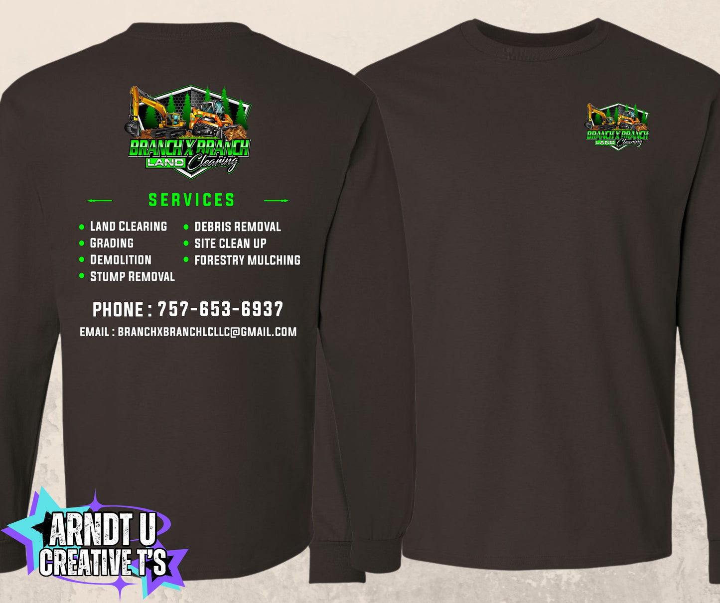 Branch X Branch Land Clearing Long Sleeve