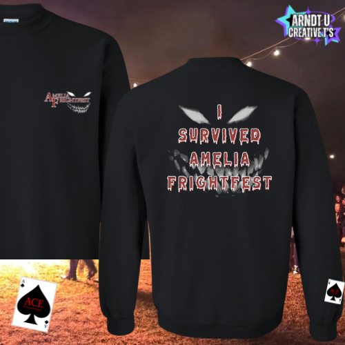 I SURVIVED AMELIA FRIGHTFEST FACE LOGO