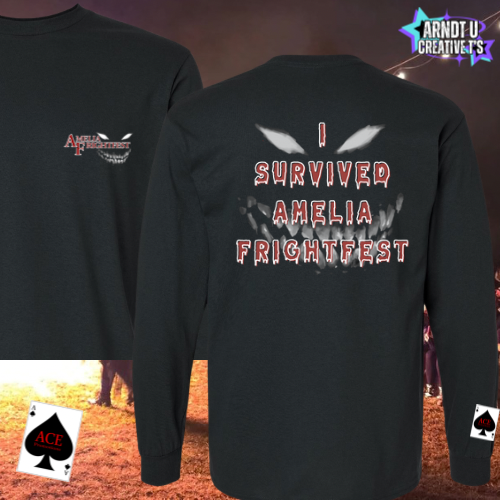 I SURVIVED AMELIA FRIGHTFEST FACE LOGO