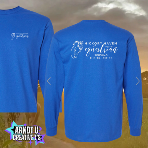 Adult Hickory Havens Long Sleeve-White Writing