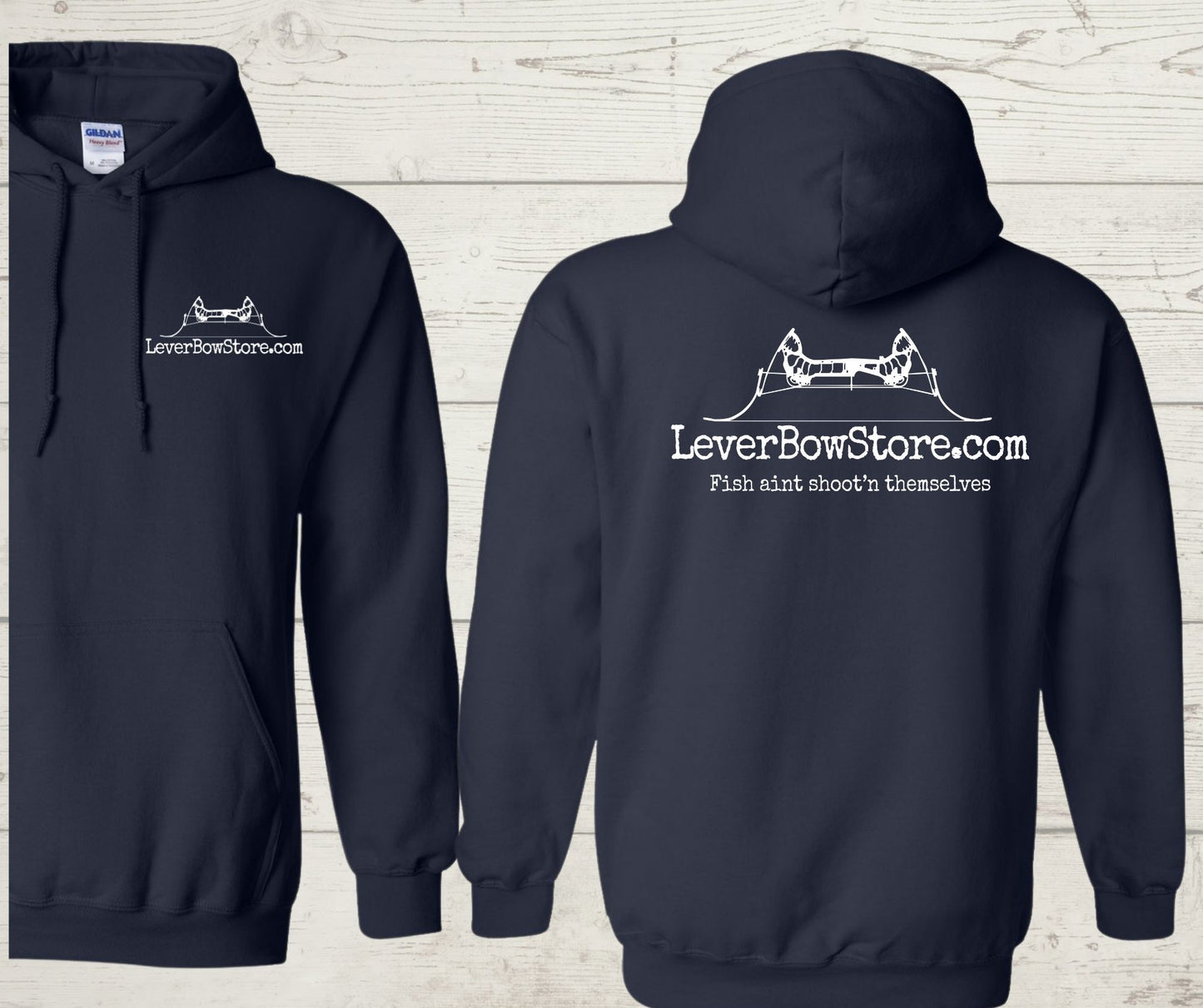 LeverBowStore.com Hoodies (White Logo)
