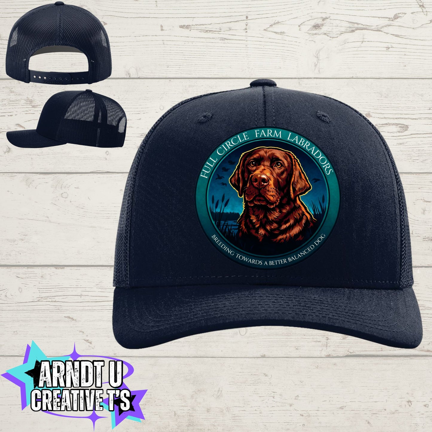 Full Circle Farm Labradors Richardson Trucker Hat -112