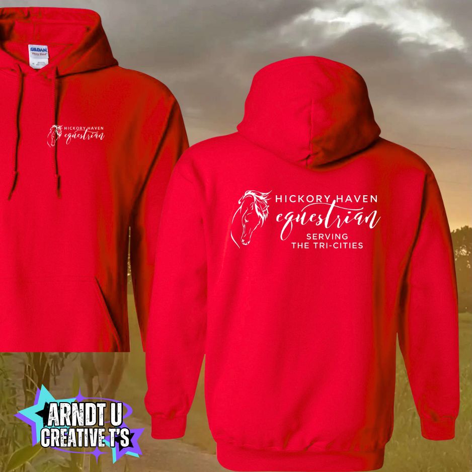 Youth Hickory Havens Hoodie Sweatshirt-White Writing