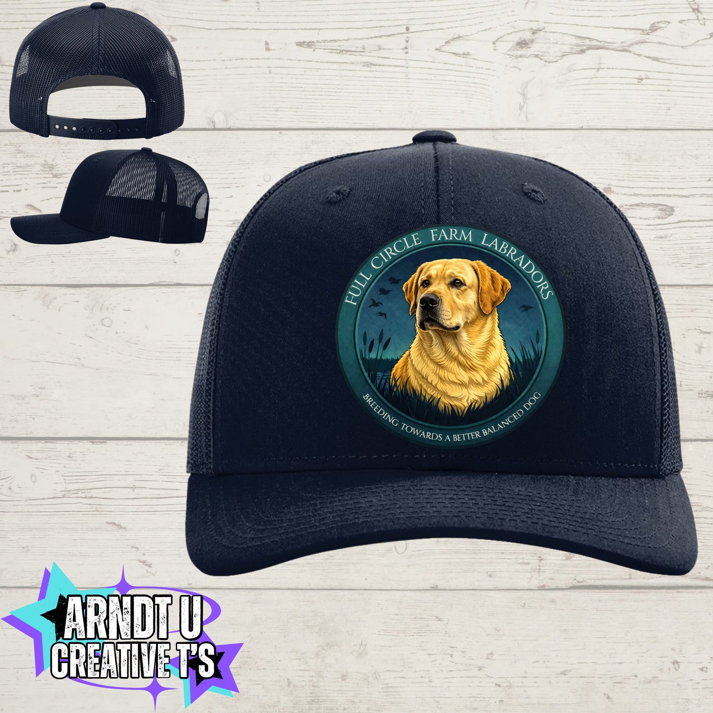 Full Circle Farm Labradors Richardson Trucker Hat -112